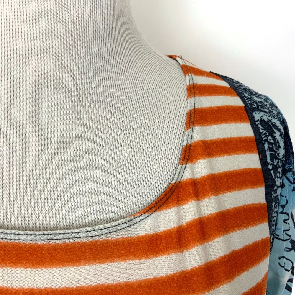 Vintage Y2K Graphic Short Sleeve Mesh Top Sz M - Picture 14 of 16
